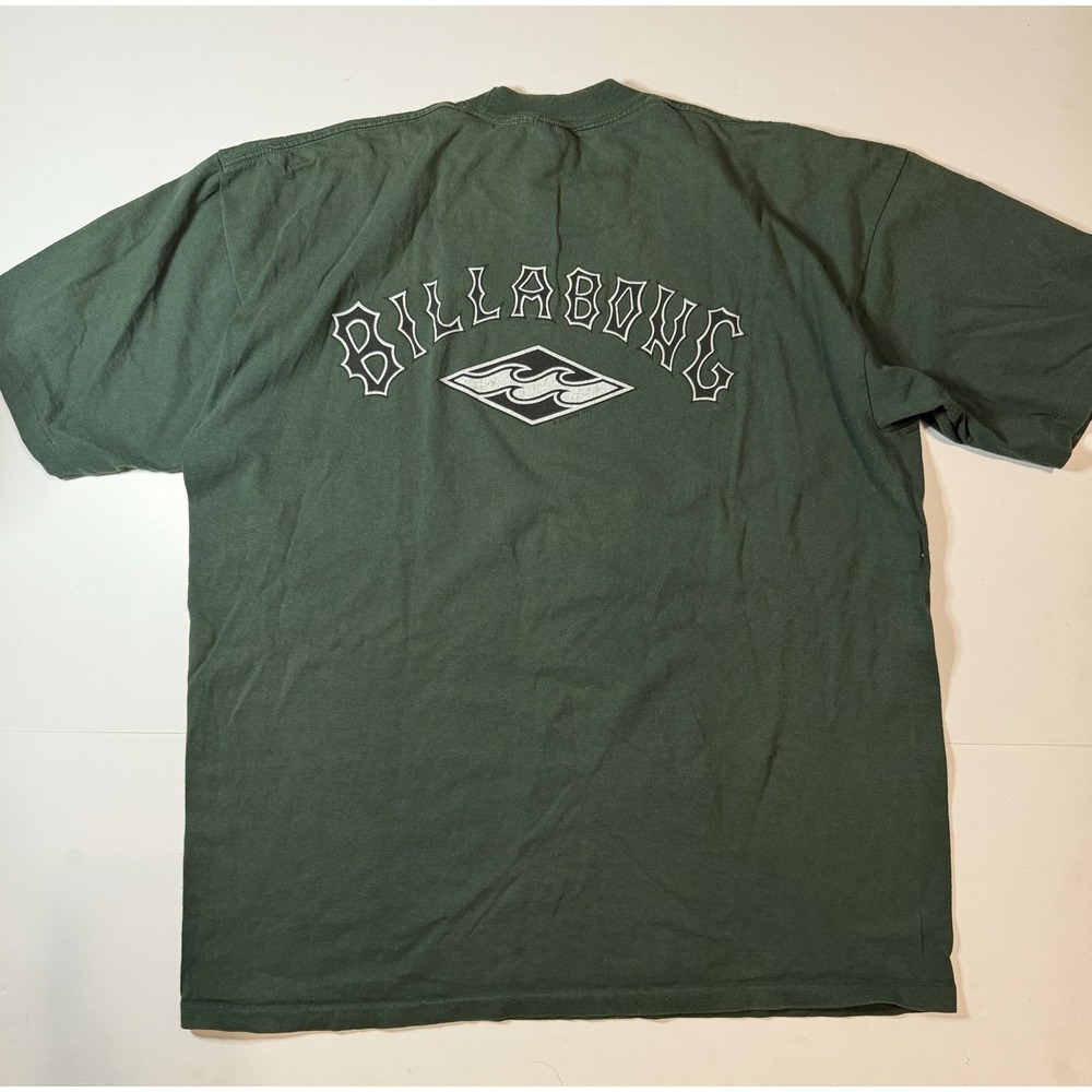 Vintage Billabong Tshirt Mens XL Surf 90s Single Stitch Graphic 1993 Green